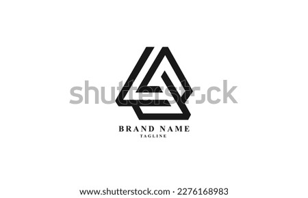 LDP, LDE, LSE, Abstract initial monogram letter alphabet logo design