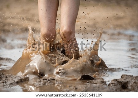 Similar – Image, Stock Photo a big puddle in Mauerpark Berlin