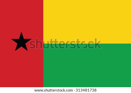 The National Flag Of Guinea-Bissau