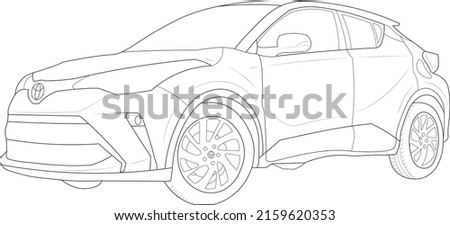 Toyota C-HR XLE 2022 b\w