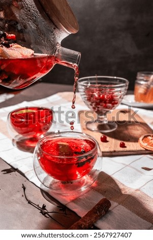 Similar – Image, Stock Photo icecube Wine glass