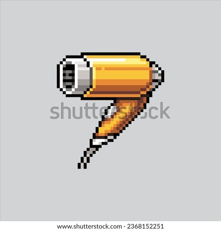 Pixel art illustration hairdryer. Pixelated hairdryer. woman hairdryer icon pixelated
for the pixel art game and icon for website and video game. old school retro.