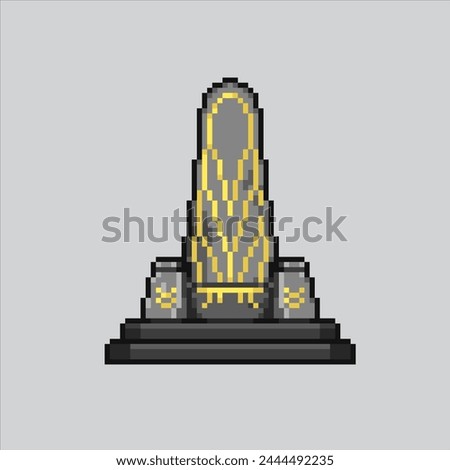 Pixel art illustration King throne. Pixelated Throne. Classic King Throne Chair pixelated for the pixel art game and icon for website and video game. old school retro.