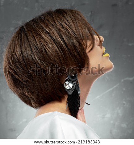 Woman face profile short hair Images - Search Images on Everypixel