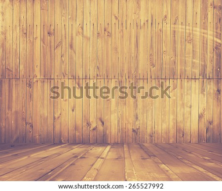 old wooden interior, retro background, retro filtered, instagram style