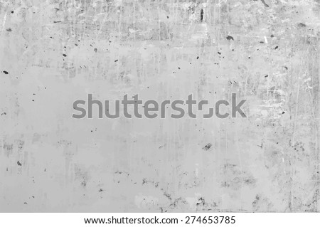old grungy texture, grey concrete wall, vector