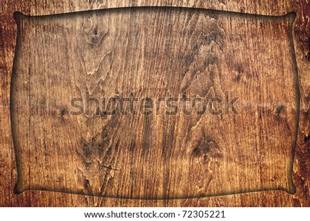 old wooden frame, vintage background