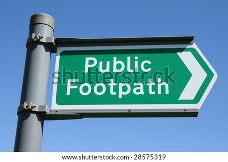 Footpath Sign