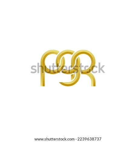 Letters PGR Logo Simple Modern Clean