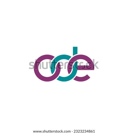 Letters ODE Monogram logo design