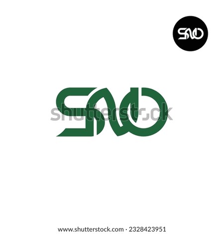 Letter SNO Monogram Logo Design