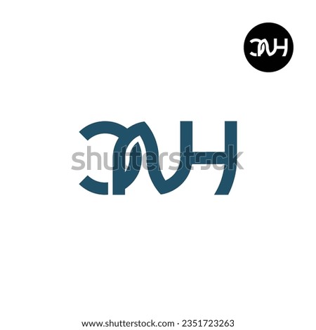 Letter CNH Monogram Logo Design