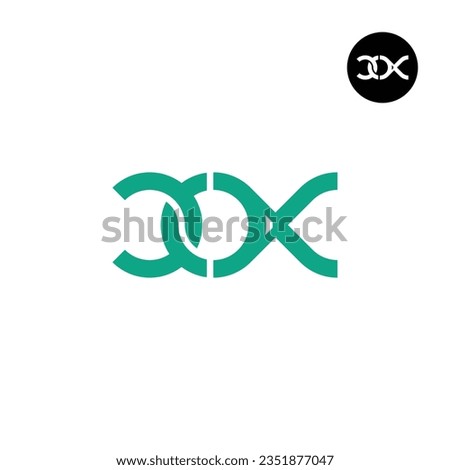 Letter COX Monogram Logo Design