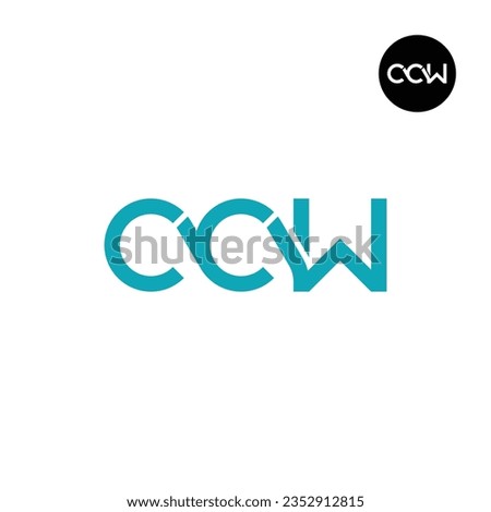 Letter CCW Monogram Logo Design
