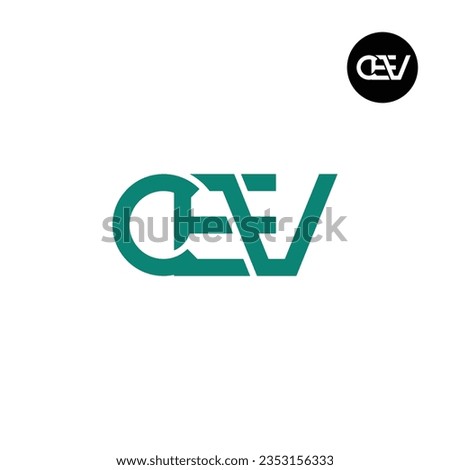 Letter CEV Monogram Logo Design