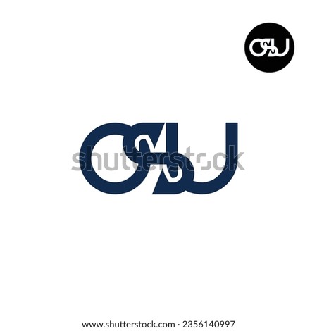 Letter OSU Monogram Logo Design