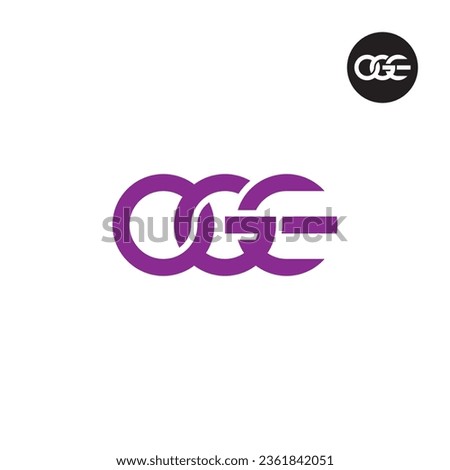 Letter OGE Monogram Logo Design