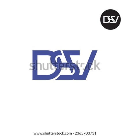 Letter DSV Monogram Logo Design