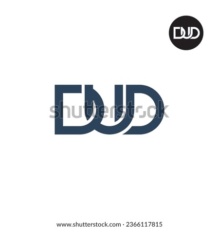 Letter DUD Monogram Logo Design