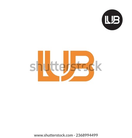 Letter LUB Monogram Logo Design Zdjęcia stock © 