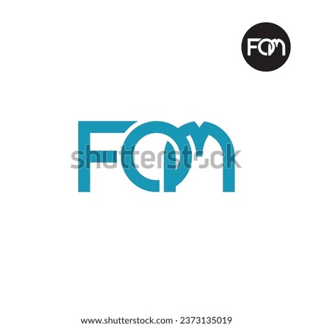 Letter FOM Monogram Logo Design