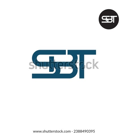 Letter SBT Monogram Logo Design