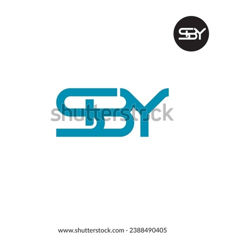 Letter SBY Monogram Logo Design