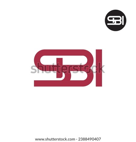 Letter SBI Monogram Logo Design