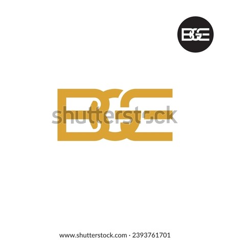 Letter BGE Monogram Logo Design