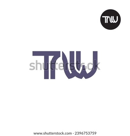 Letter TNW Monogram Logo Design