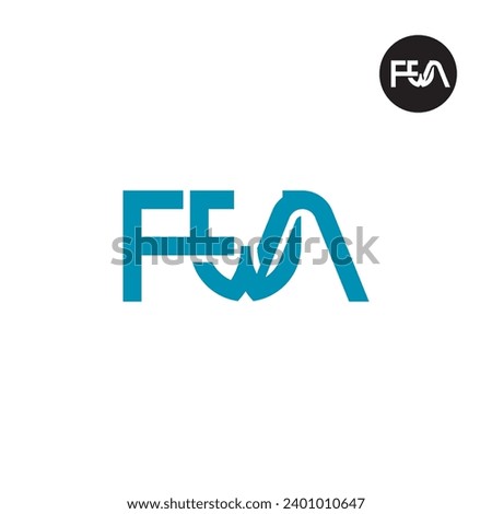 Letter FWA Monogram Logo Design