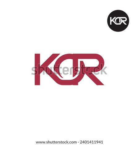 Letter KOR Monogram Logo Design