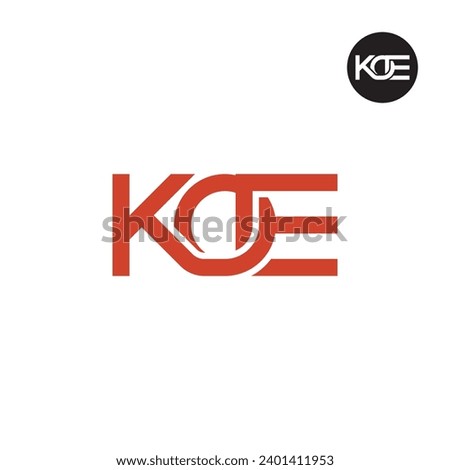 Letter KOE Monogram Logo Design