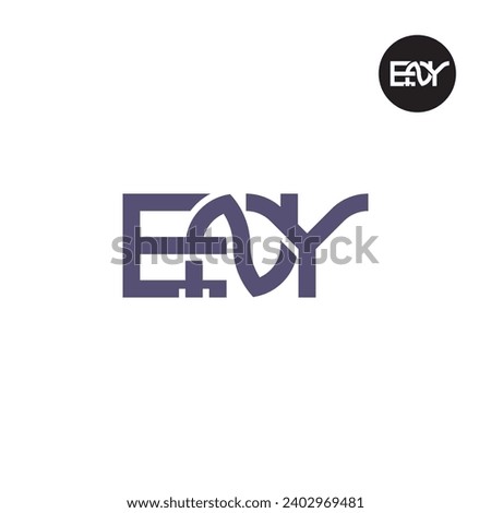 Letter ENY Monogram Logo Design