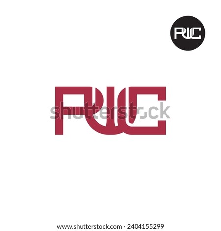 Letter PWC Monogram Logo Design