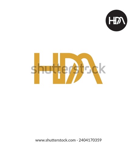 Letter HDA Monogram Logo Design