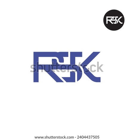 Letter RSK Monogram Logo Design