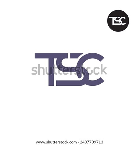 Letter TSC Monogram Logo Design