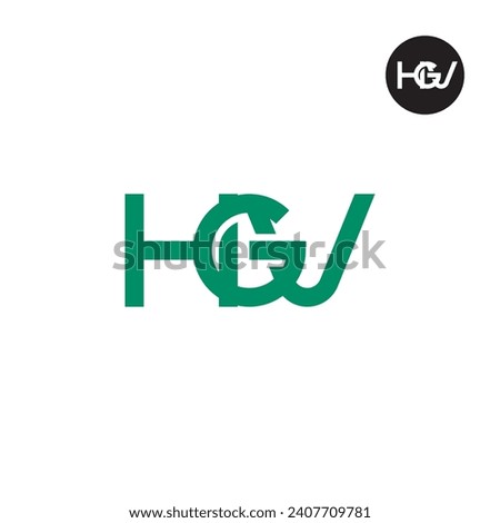 Letter HGV Monogram Logo Design