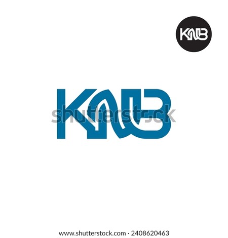 Letter KNB Monogram Logo Design