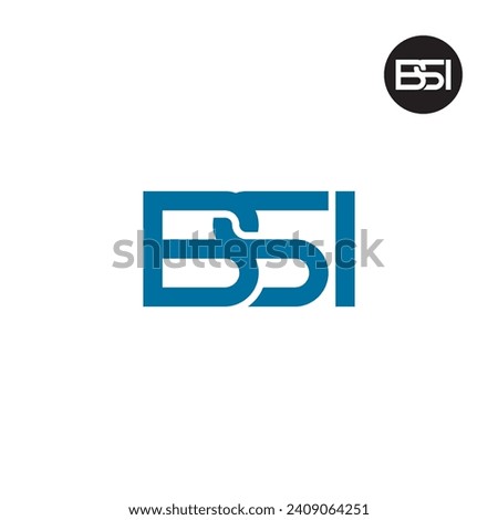 Letter BSI Monogram Logo Design