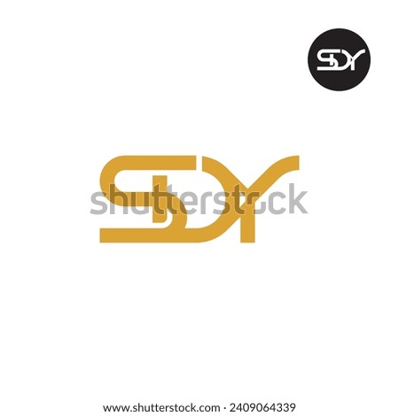 Letter SDY Monogram Logo Design