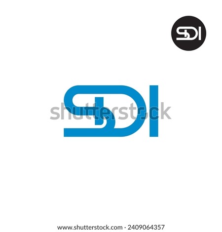 Letter SDI Monogram Logo Design
