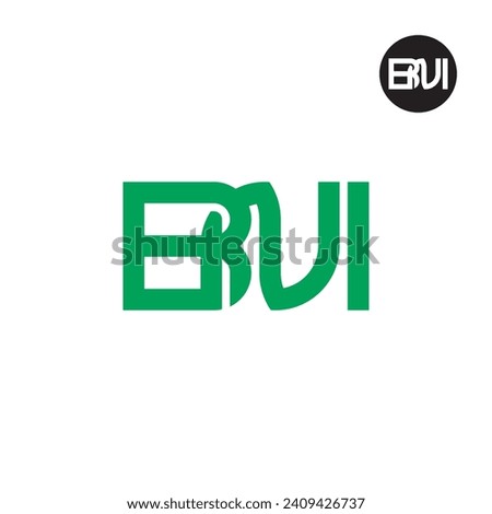 Letter BNI Monogram Logo Design