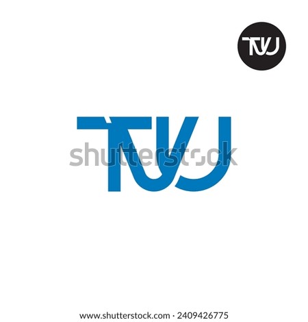 Letter TVU Monogram Logo Design