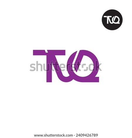 Letter TVQ Monogram Logo Design
