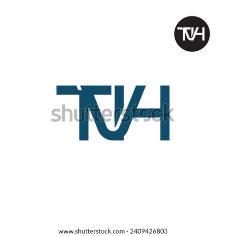 Letter TVH Monogram Logo Design