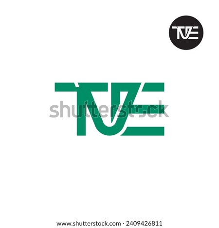 Letter TVE Monogram Logo Design