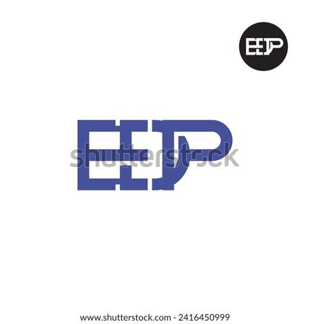 Letter EDP Monogram Logo Design