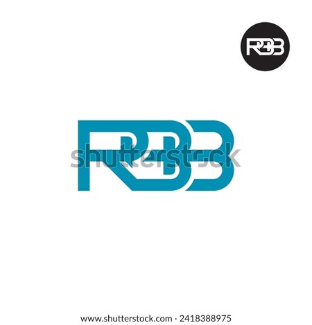 Letter RBB Monogram Logo Design